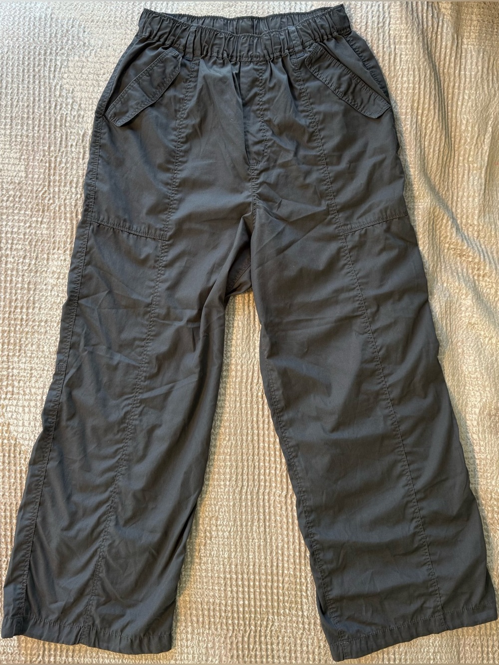 niko and… Japan Wide Leg Utility Pants Gray Cropped Gorpcore Free Size